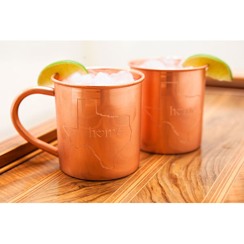 Alchemade 100 Pure Hammered Copper Mug Texas Home Copper Mugs Set